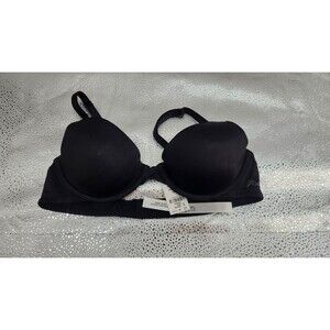 Victoria's Secret 34A Black Lightly Lined Full Coverage T-Shirt Bra NWT
